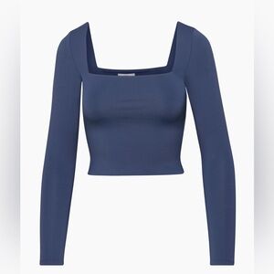 Aritzia Babaton Contour Squareneck Longsleeve in Admiral